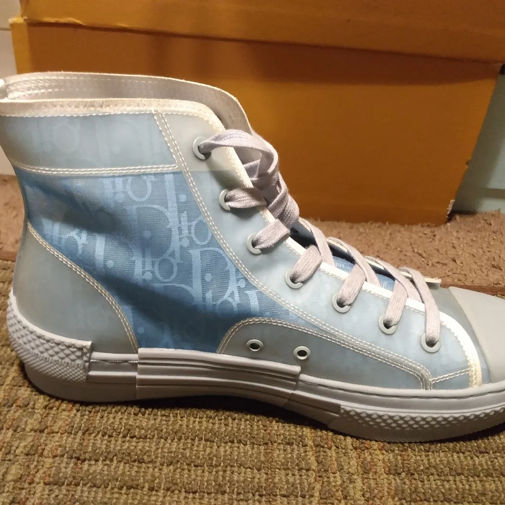 Dior B23 High Daniel Arsham Oblique Light Blue - Picture 3 of 4